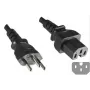 Cabo de alimentação Microconnect PE160518 preto 1,8 m conector fêmea C15
