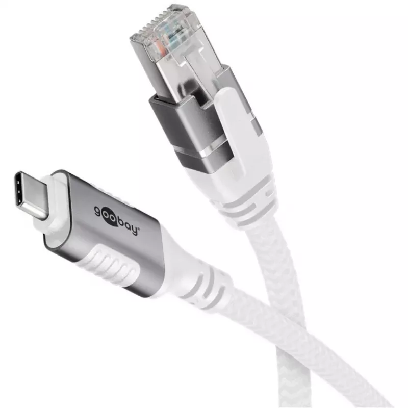 Goobay 74165 - Cabo adaptador de rede USB 3.1 Type-C Gigabit Ethernet 1 m - placa de rede - 1.000 Mbit/s (74165)