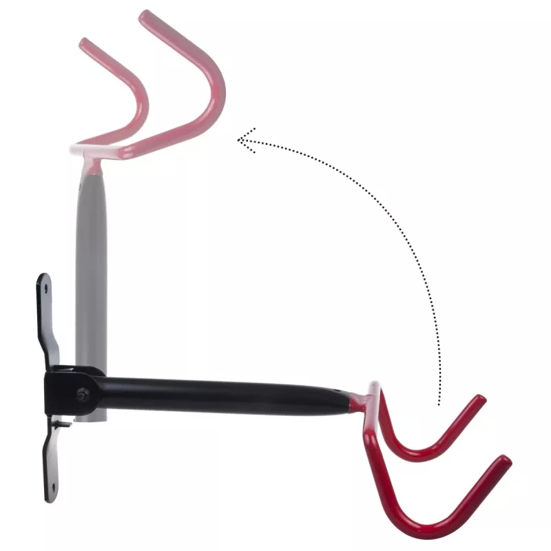 Suporte de bicicleta de parede MACLEAN MC-430, suporte horizontal, suporta até 30 kg, preto