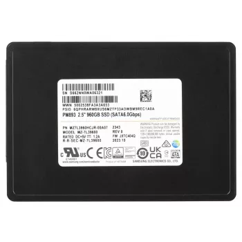 Unidade de estado sólido interna Samsung MZ7L3960HCJR-00A07 960 GB 2,5 polegadas Serial ATA III TLC