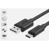 Cabo USB-A para USB-C Unitek C14068BK, 2 m, USB 2.0, preto, ficha-ficha