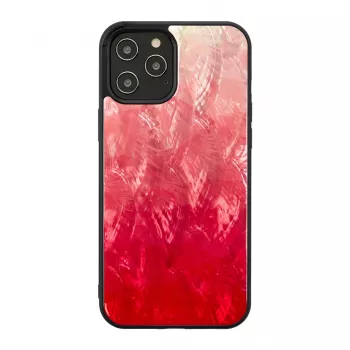 Capa de proteção iKins para Apple iPhone 12 / 12 Pro, rosa lake com rebordo preto