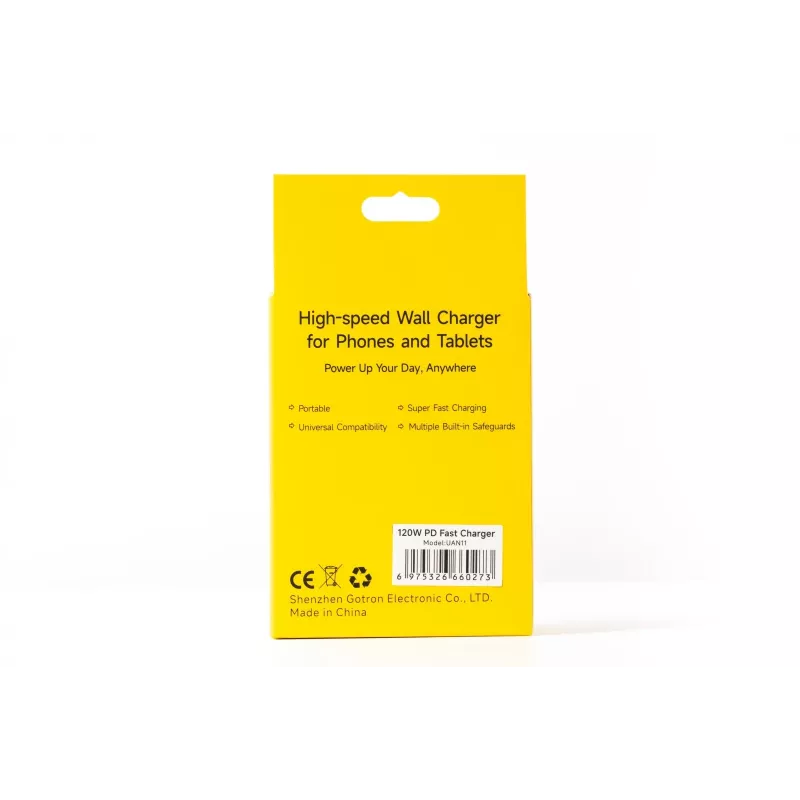 Carregador UleFone UF-CHAR-120WR 120W 20V 6A branco – fonte de alimentação USB para dispositivos portáteis