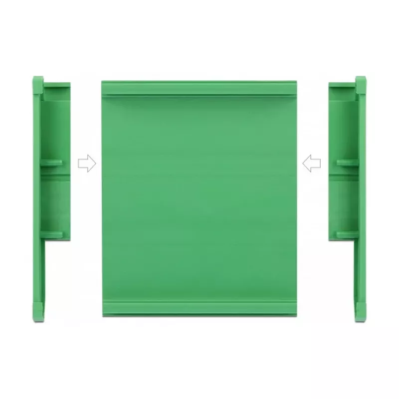 Suporte para placa DeLOCK 107 mm para calha DIN 10 cm de comprimento