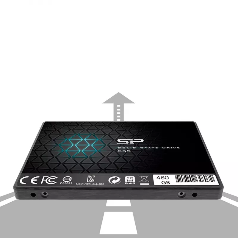 Unidade SSD Silicon Power Slim S55 480 GB 2,5 SATA III TLC