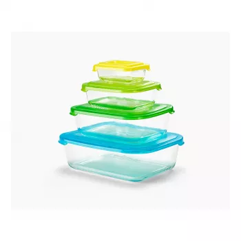 Joseph Joseph Nest recipientes de armazenamento – conjunto de vidro de 4 peças