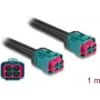Cabo DeLOCK HDMTD Z conector fêmea quádruplo para HDMTD Z conector fêmea quádruplo 1 m classe de proteção IP67