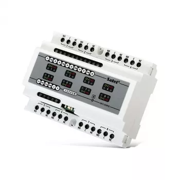 Unidade de controlo de acesso SATEL INT-IORS branco — 8 canais, 230 V AC, 12 W, compacta