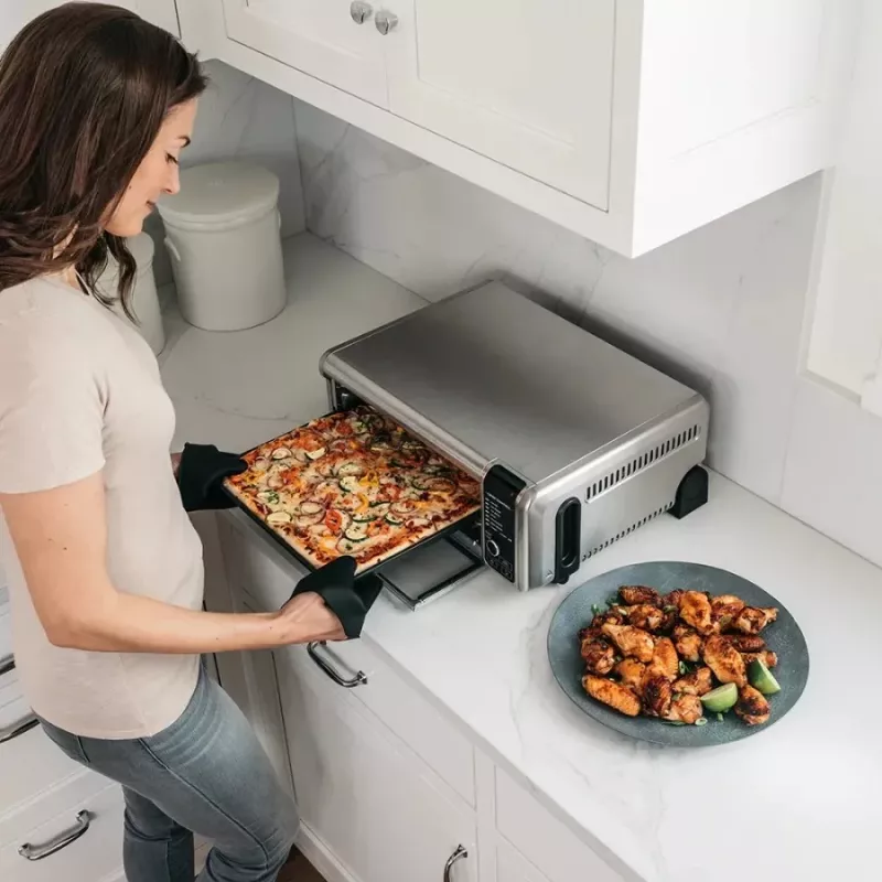 Ninja SP101 Individual 10 L aparelho autónomo 2400 W fritadeira de ar quente preto, aço inoxidável