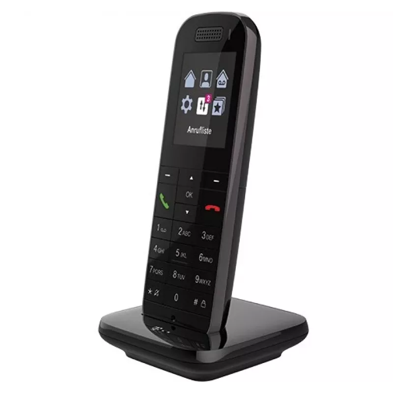 Telefone DECT Telekom Speedphone 52 com identificação de chamadas preto