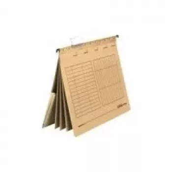 Pasta suspensa Herlitz A4 10843860 – cartão castanho, formato A4, Anjo Azul