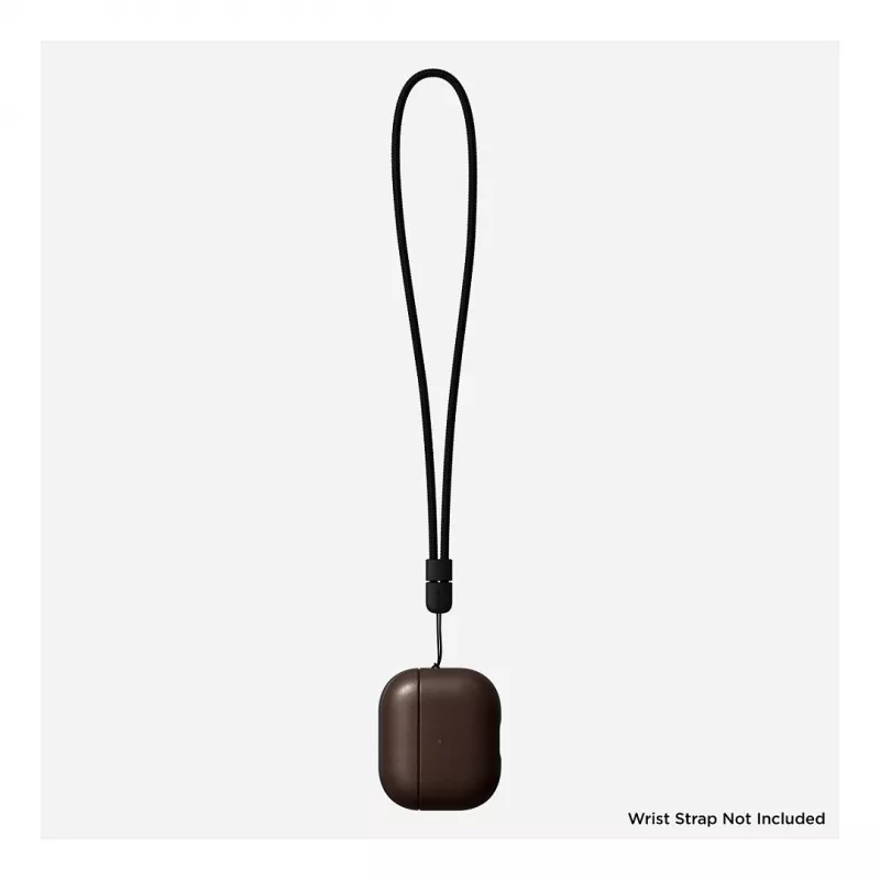 Capa de pele Nomad V3 Rustic Brown para AirPods — proteção em pele para o estojo de carregamento dos AirPods
