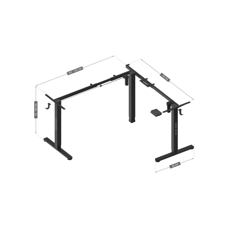 Estrado de cama com regulação elétrica Mark Adler Xeno 7.6 — sistema motorizado de dormir e descansar