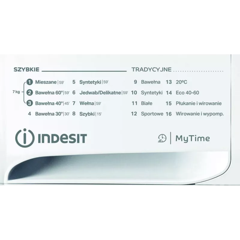 Máquina de lavar roupa INDESIT MTWA71252WPL, 7 kg, carga frontal, classe energética E