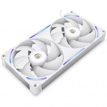 Ventoinha para caixa NZXT F280X RGB 140 mm ARGB - branca, pack de 2