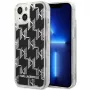 Karl Lagerfeld KLHCP14MLMNMK iPhone 14 Plus 6.7 capa rígida preto / preto Liquid Glitter Monogram