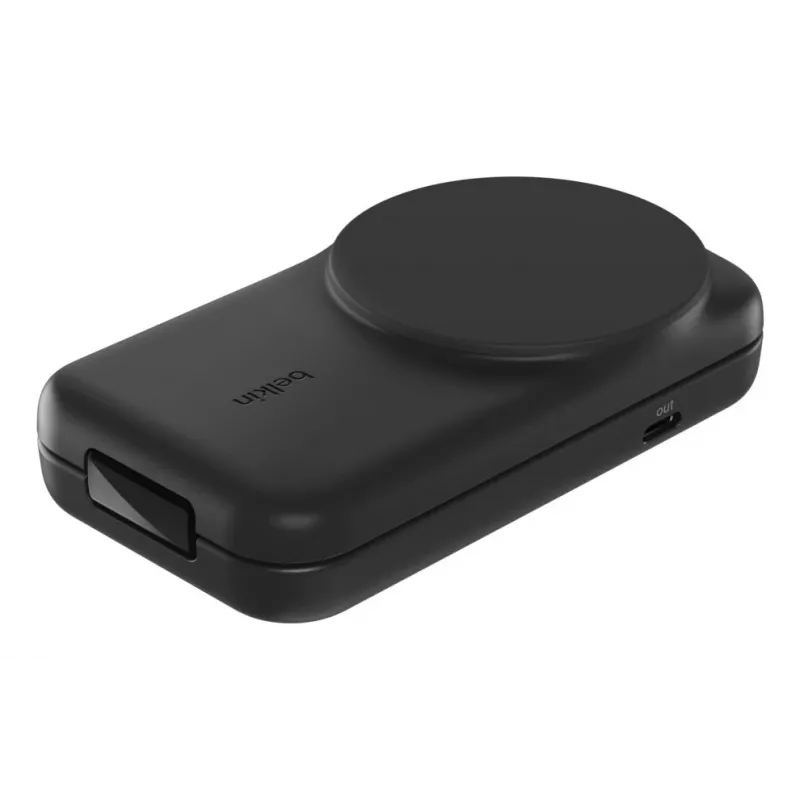Belkin UltraCharge suporte de carregamento sem fios dobrável 2 em 1 Qi2 de 25 W, preto (WIZ038KQBK)
