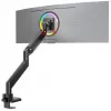 ONKRON G130-B Suporte de secretária giratório e inclinável para monitores de 17-57 polegadas, até 27 kg, preto