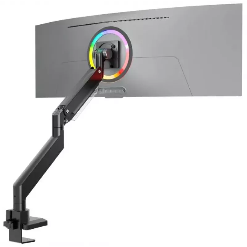 ONKRON G130-B Suporte de secretária giratório e inclinável para monitores de 17-57 polegadas, até 27 kg, preto
