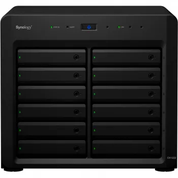 Caixa para HDD/SSD Synology DX1222 12 unidades 192 TB Preto