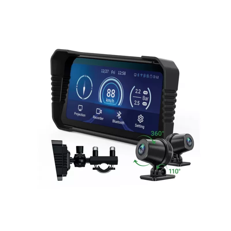 Dashcam Navitel MS850 DUAL — gravador de mota de dois canais com Wi‑Fi