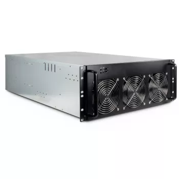 Caixa de computador Inter-Tech 88887236 rack preto, cinzento