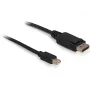 Cabo DisplayPort DeLOCK 82698 1 m mini DisplayPort para DisplayPort preto
