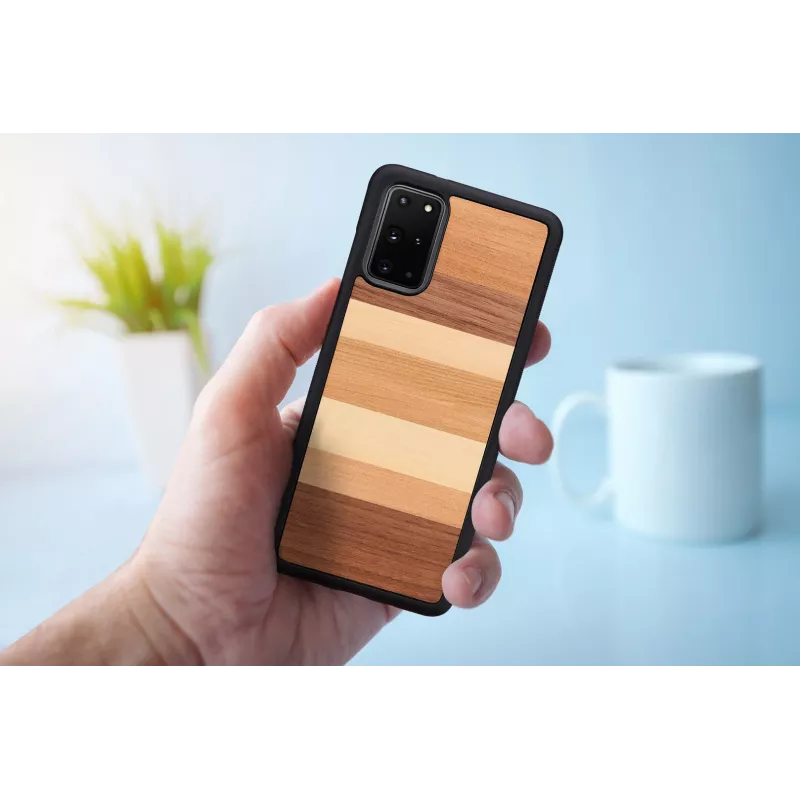 Capa de proteção Man and Wood para Samsung Galaxy S20+ – preto