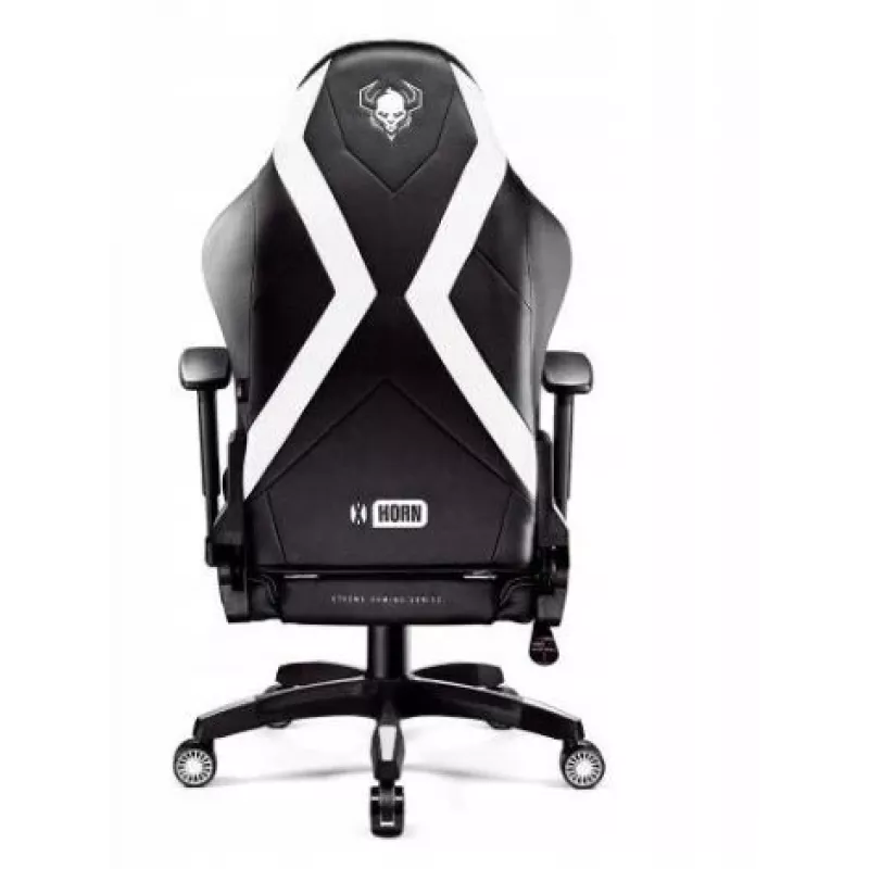 Cadeira de gaming normal Diablo X-HORN 2.0 preta e branca