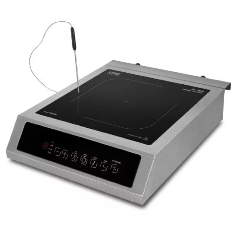 Caso | Placa Thermo Control | TC 3500 | Número de zonas de cozedura 1 | Controlo tátil | Preto/Aço inoxidável | Indução