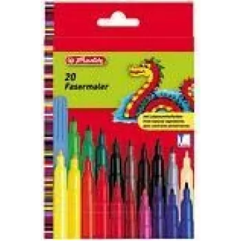Marcador Herlitz 08649238 multicolorido 20 unid. 2 mm de espessura