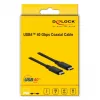 Delock - cabo USB - USB-C (M) para USB-C (M) - USB4 / Thunderbolt 3 / DisplayPort - 20 V - 5 A - 80 cm - suporta Power Delivery 3.0, suporta 8K 60 Hz (7680 x 4320), suporte