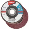 Disco de desbaste Makita - para madeira, metal, plástico, metais não ferrosos - 125 mm - grão: A40 - para Makita GA005GZ, GA008GM201, GA008GZ, XGT GA005GZ (D-27084)