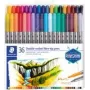 Canetas de fibra Staedtler 3200 fina/extra larga multicolor 36 unidades