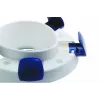 Elevador de sanita HERDEGEN Sahag 580540 azul branco redondo 410×420×110 mm polipropileno, carga máxima 185 kg