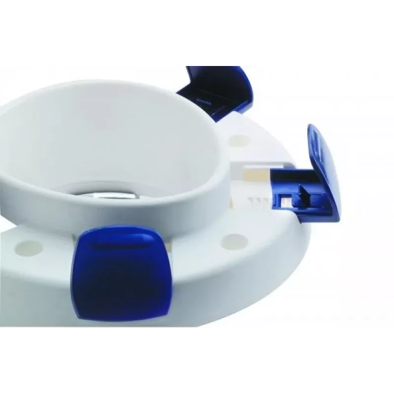 Elevador de sanita HERDEGEN Sahag 580540 azul branco redondo 410×420×110 mm polipropileno, carga máxima 185 kg