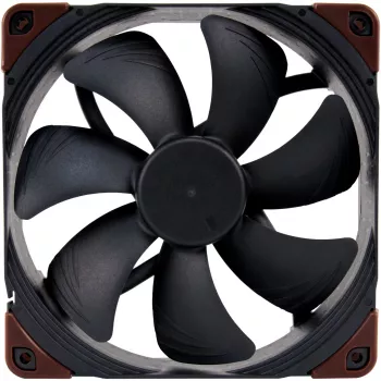 Ventoinha Noctua NF-A14 INDUSTRIALPPC-2000 PWM, 140x25 mm, 12V, PWM, 500–2000 RPM, 182,5 m³/h, IP52, rolamento SSO