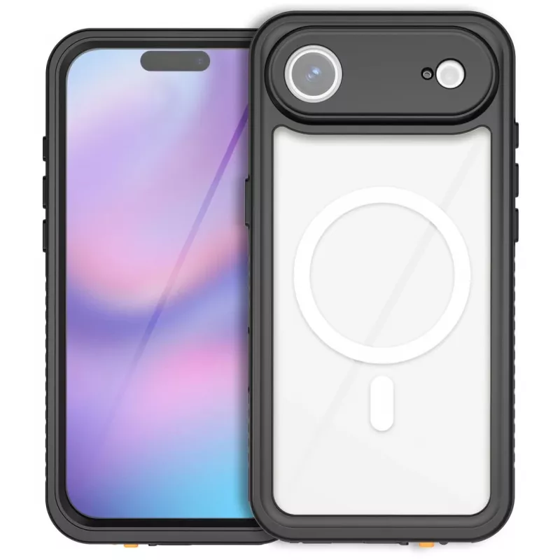 Capa 4smarts iPhone 17 Air 16,8 cm preta transparente