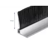 Barra de escovas DeLOCK 66652 40 mm com perfil de alumínio angular
