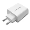 Carregador Qoltec 51718 | 45W | 5-20V | 2,4-3A | USB Type-C PD | USB | branco