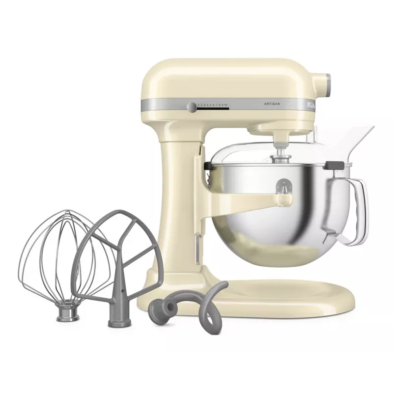 KitchenAid 5KSM60SPXEAC Robot de cozinha 375 W Creme, Cinzento, Aço inoxidável
