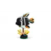 Brinquedo de construção LEGO Creator 3-em-1 animais selvagens conjunto tucano tropical 31173