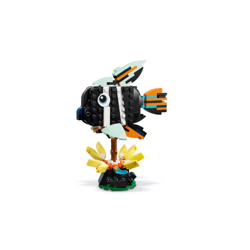Brinquedo de construção LEGO Creator 3-em-1 animais selvagens conjunto tucano tropical 31173