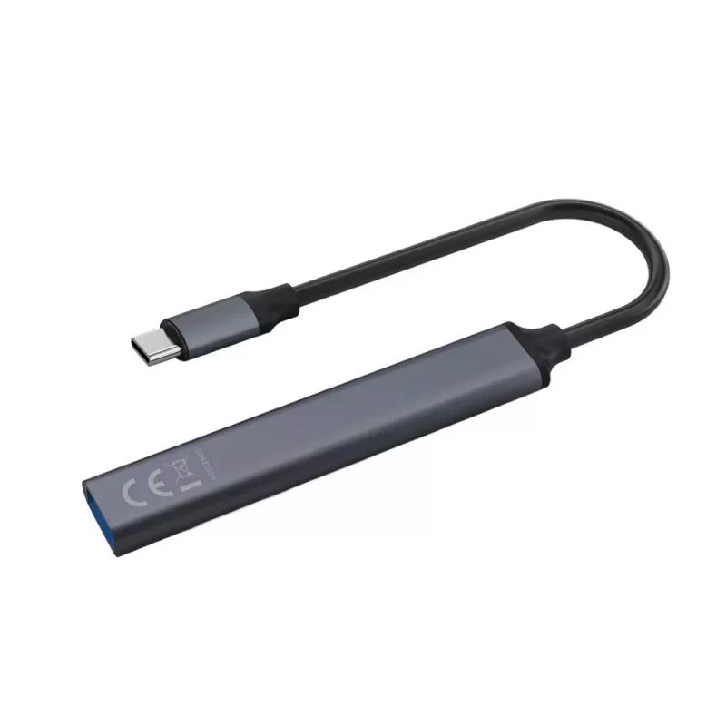 Hub de interface USB 3.0 4 portas SAVIO AK-71 com host USB-C, 5000 Mbit/s, garantia 2 anos