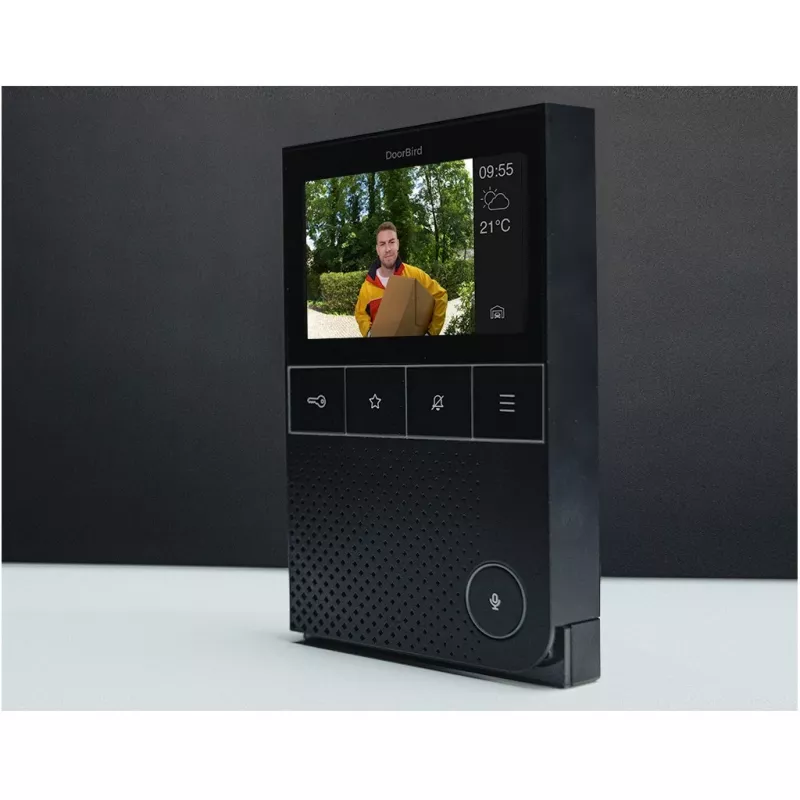 Videoporteiro IP DoorBird A1101 Black Edition — posto de porta para controlo de acesso de vídeo IP (modelo A1101)