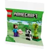 LEGO Minecraft Steve e Panda Bebé 30672 Saco de plástico