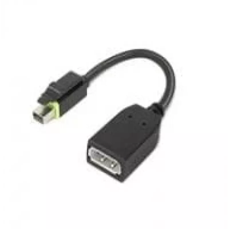 Adaptador de cabo de vídeo Lenovo 4X90Q93975 Mini DisplayPort DisplayPort preto