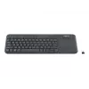 Teclado sem fios com touch Logitech K400 Plus - teclado - sem fios - 2,4 GHz - Checo - preto