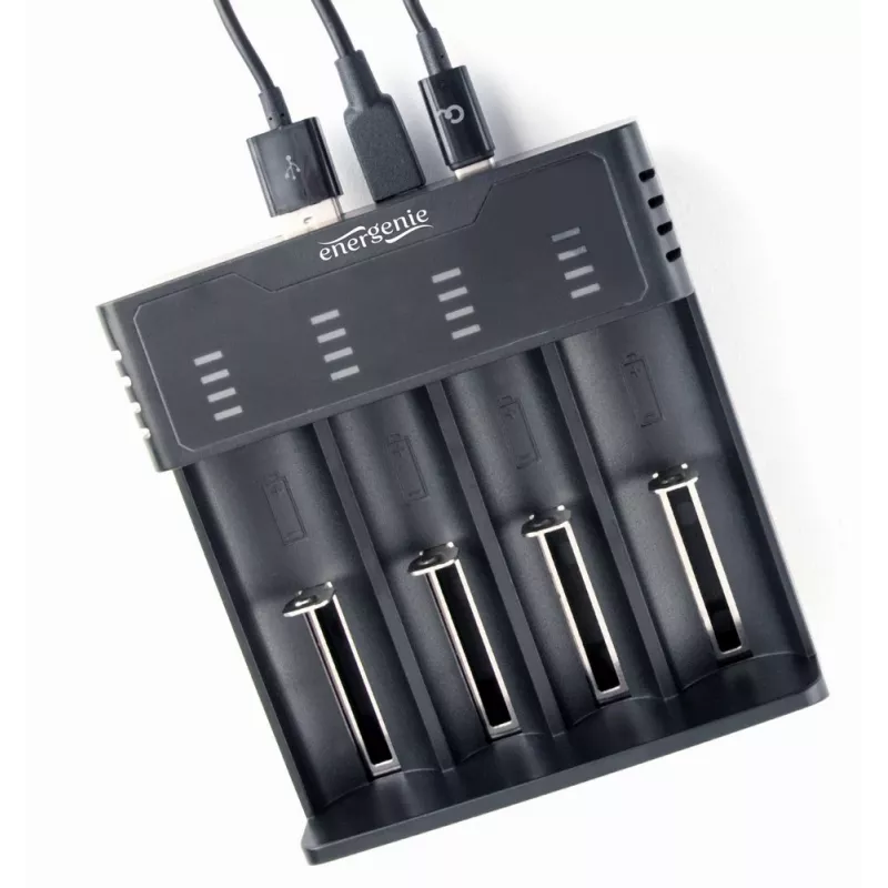 Carregador de pilhas Gembird BC-USB-02 USB iões de lítio NiCd NiMH