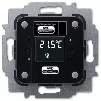 Atuador de aquecimento Busch-Jaeger 6224/2.0, encastrar, 24 V, LCD, 71×71×30 mm